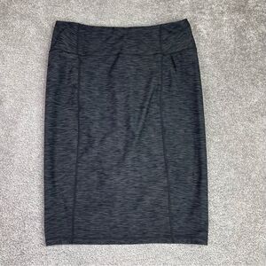 Prana Vertex Skirt Women's Medium Gray Knee-Length Pencil Athletic Outdoor